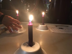 Organizers passed out purple candles at St. Ann's Corner of Harm Reduction in the South Bronx Aug. 30 in memory of those who have died of heroin overdose. 