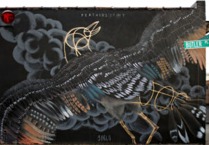 "Feathers of NY," a mural by Italian artist Barlo. Photo by John "SinXero" Beltran